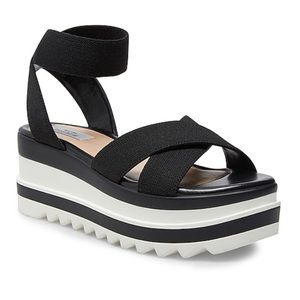 Steven New York Macon Platform Wedge Sandals 10